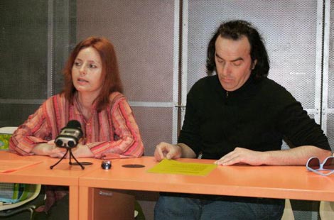 Senka Baruška i ŽAk Valenta na konferenciji za novinare na kojoj su redstavili projekt