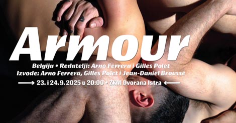 Plakat predstave Armour u Zagrebu