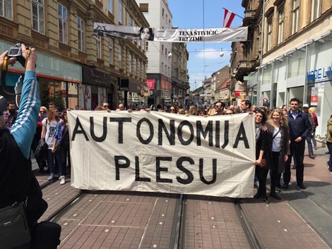 Prosvjedna akcija Autonomija plesu!