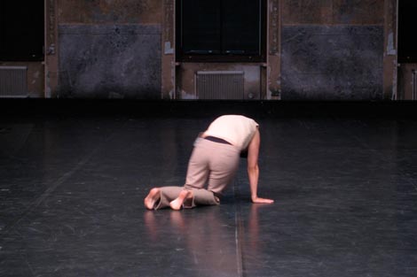 I did once a piece (walk + talk), kor. Milli Bitterli