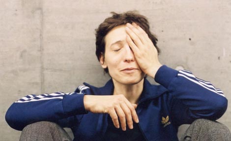 I did once a piece (walk + talk), kor. Milli Bitterli 