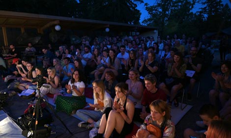 Publika u Centru mladih Ribnjak, Zagreb, 18. lipnja 2022. foto: Nina Đurđević, Facebook SSP