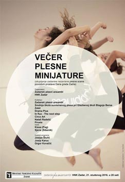3. večer plesne minijature, plakat